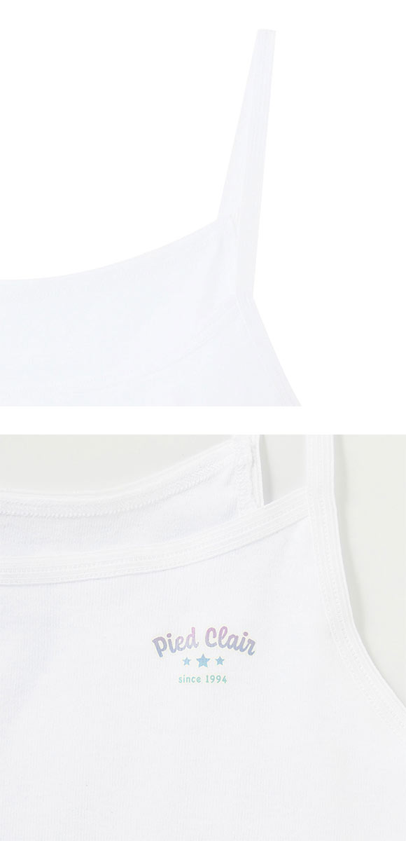 グンゼ GUNZE ピエ クレール pied clair キャミソール 胸2重パッド付 STAGE1 綿100％ インナー キッズ ジュニア 女の子 女児