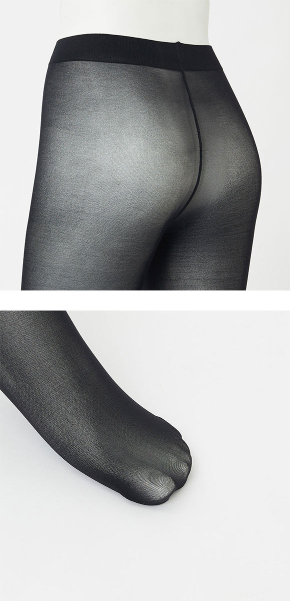 グンゼ GUNZE サブリナ SABRINA ブラック 深く美しい黒 伝線しにくい 40デニール シアータイツ レディース