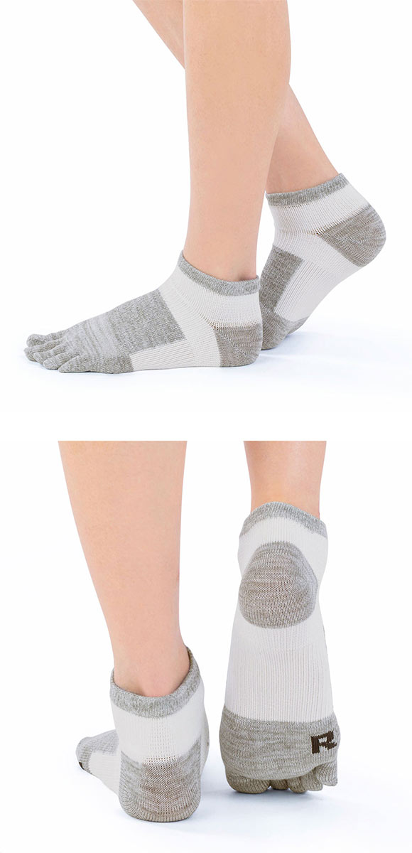 グンゼ GUNZE アクティブスタイル アーチサポート スニーカー丈 5本指ソックス 靴下 レディース スポーツソックス