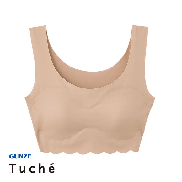 グンゼ GUNZE トゥシェ Tuche 縫い目ZERO 完全無縫製 ハーフトップ レディース ノンワイヤー ブラジャー ワイヤレスブラ 単品