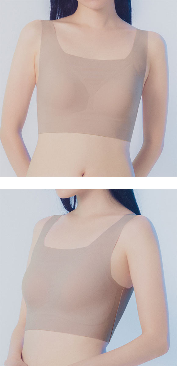 グンゼ アントゥシェ ハーフトップ ガールズインナー ノンワイヤー ブラジャー GUNZE unTuche