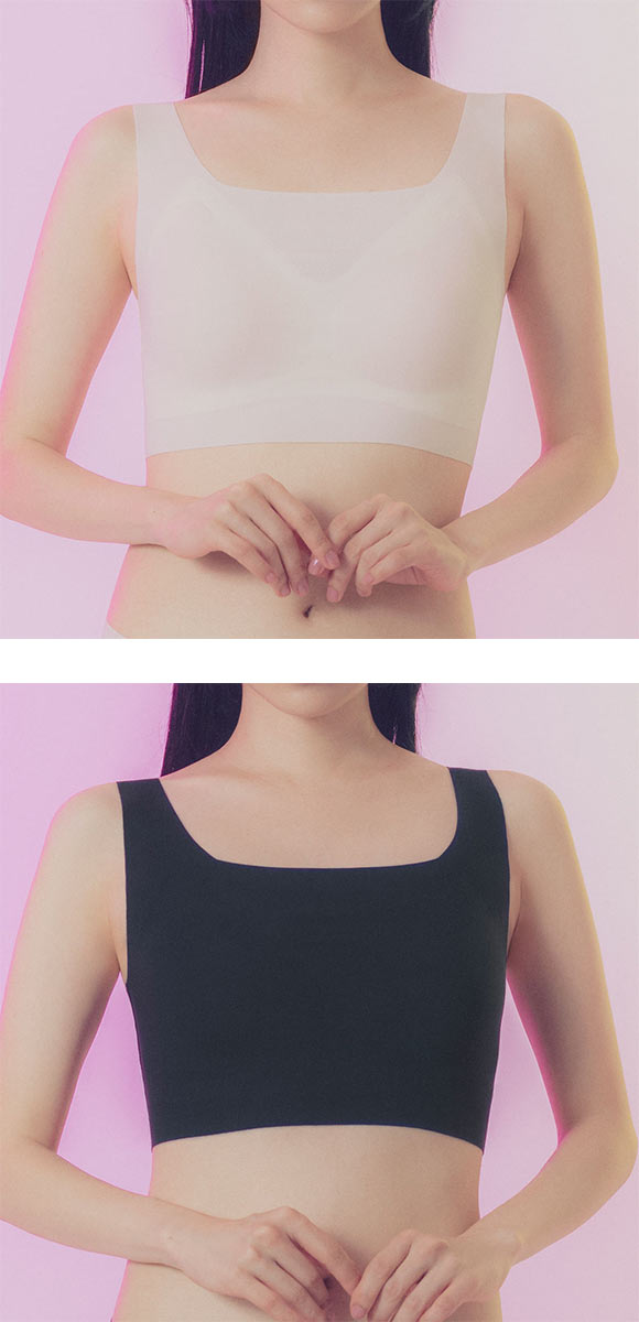 グンゼ アントゥシェ ハーフトップ ガールズインナー ノンワイヤー ブラジャー GUNZE unTuche