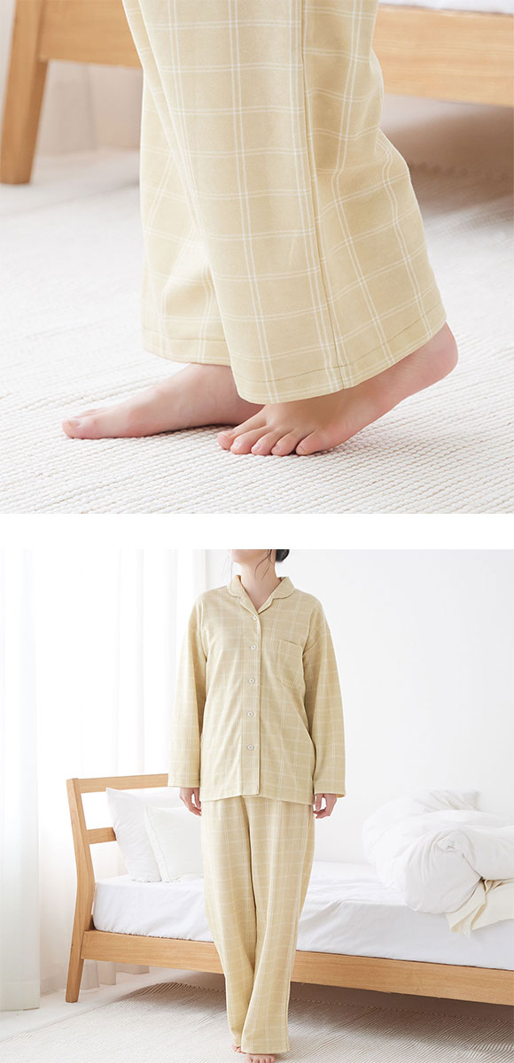グンゼ ファイヤーアセドロン パジャマ 長袖・長パンツセット レディース ルームウェア GUNZE