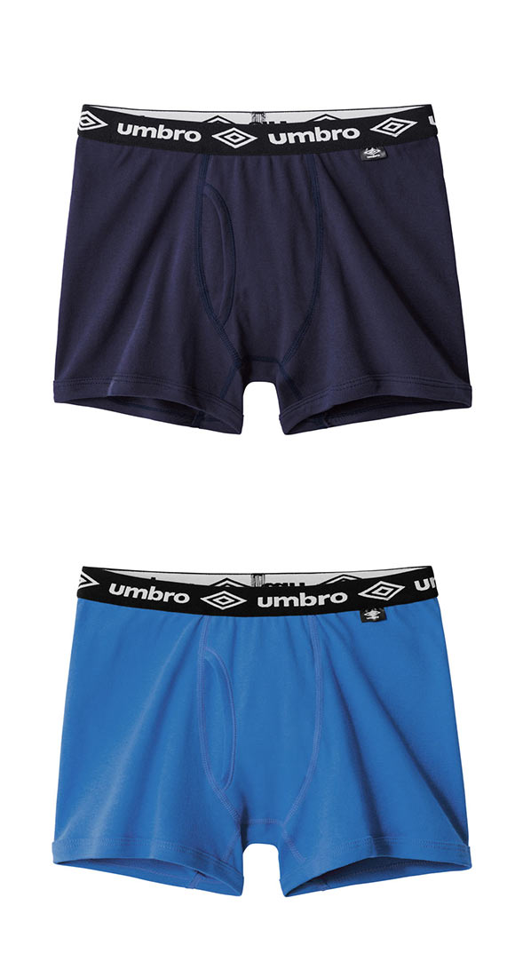 アンブロ UMBRO 5P キッズ ジュニア 男の子 男児 ボクサーパンツ 5枚組 身生地綿100％ 前あき 140-170