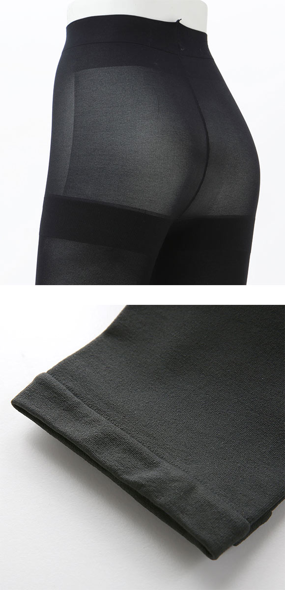 グンゼ GUNZE ユーアンド U& ズレない 80デニール 10分丈 レギンス レディース 消臭 静電気防止