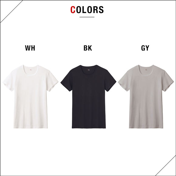 グンゼ GUNZE ワイジー YG ネクストラ NextRA+ DRY∞DEO クルーネック Tシャツ メンズ 半袖 綿100％ 吸汗速乾 汗臭ケア