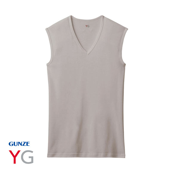 グンゼ GUNZE ワイジー YG ネクストラ NextRA+ DRY∞DEO Vネック スリーブレスシャツ メンズ 綿100％ 吸汗速乾 汗臭ケア ノースリーブ