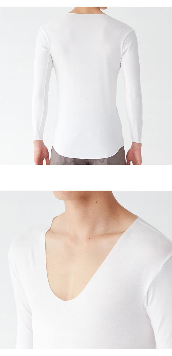 グンゼ GUNZE ワイジー YG ネクストラ NextRA+ カットオフ CUT OFF クルーネック 長袖 Tシャツ メンズ 抗菌防臭 日本製