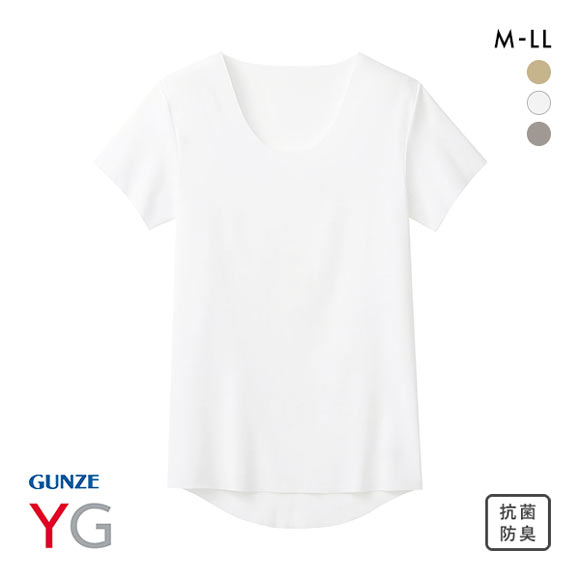 グンゼ GUNZE ワイジー YG ネクストラ NextRA+ カットオフ CUT OFF クルーネック 半袖 Tシャツ メンズ 抗菌防臭 日本製