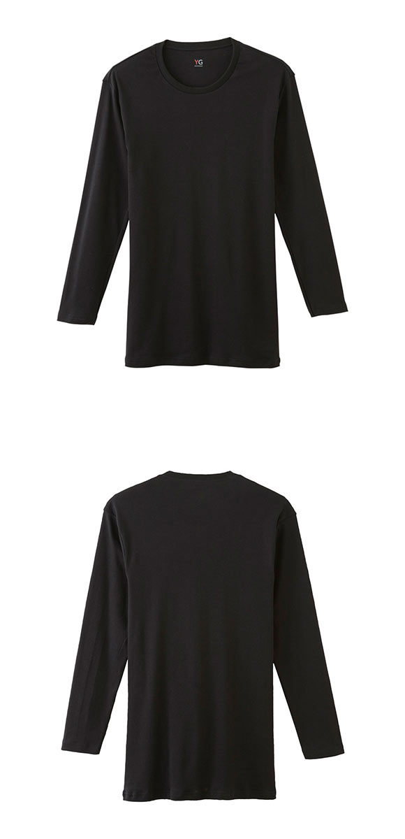 グンゼ GUNZE ワイジー YG コットン100％ クルーネック ロングスリーブ 長袖 シャツ メンズ 定番 ベーシック オールシーズン