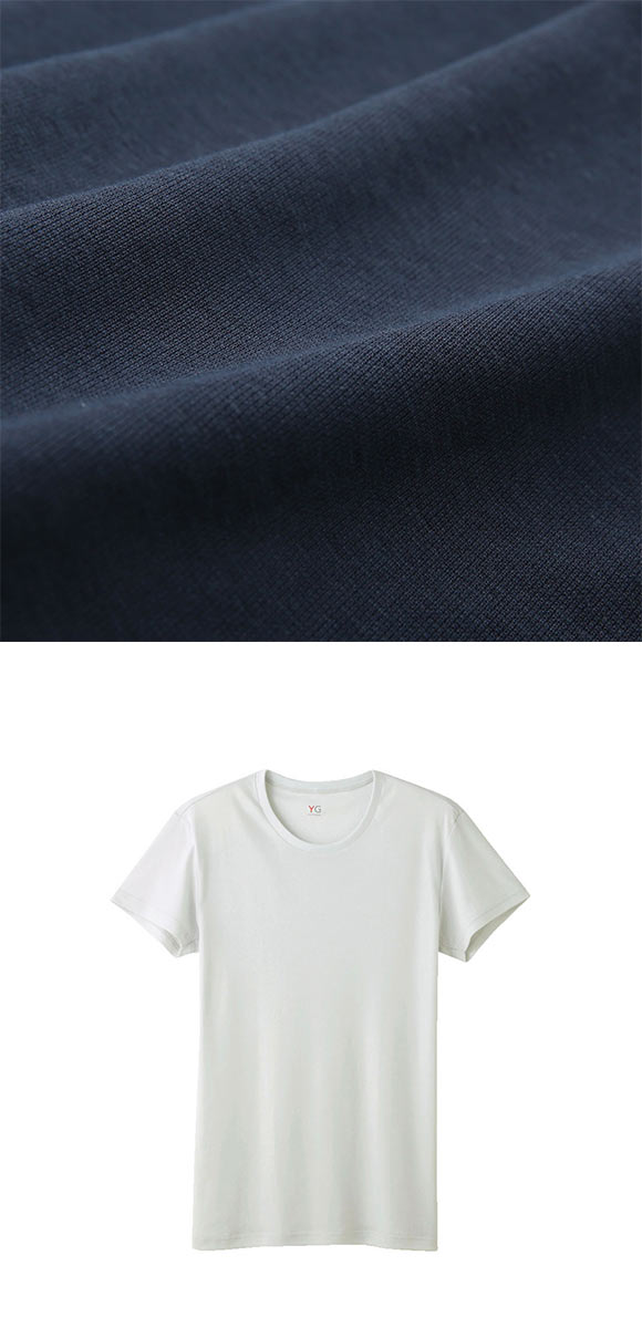 グンゼ GUNZE ワイジー YG DRY&DEO インナー Tシャツ クルーネック 2枚組 YV0113A