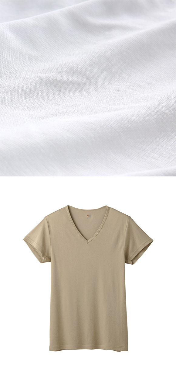 グンゼ GUNZE ワイジー YG DRY&DEO インナー Tシャツ Vネック 2枚組 YV0115A