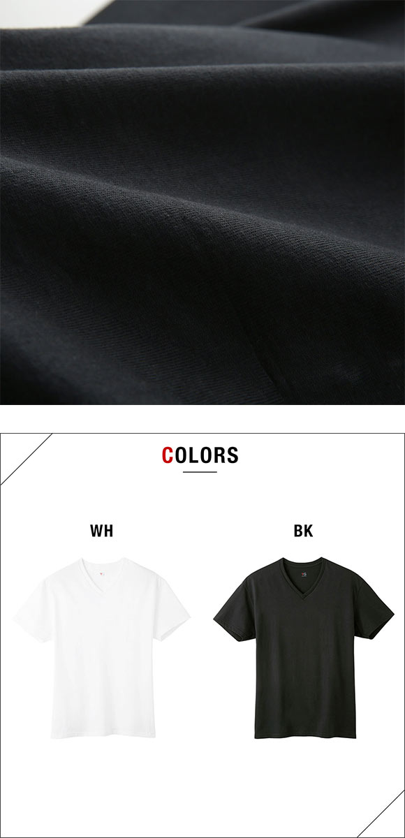 グンゼ GUNZE ワイジー YG 超速吸水 Vネック Tシャツ メンズ インナー 本体綿100％