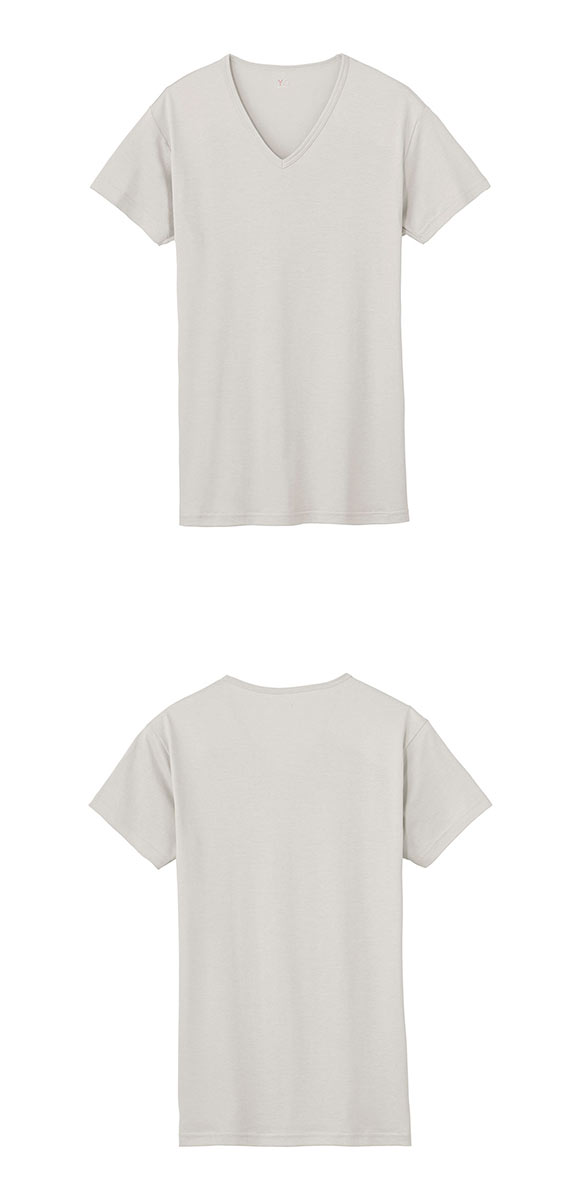 グンゼ GUNZE ワイジー YG DRY&COOL Vネック Tシャツ 2枚組 メンズ インナー 鹿の子編み クール