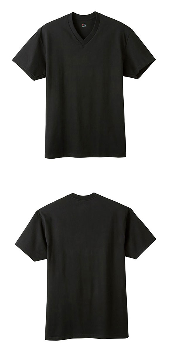 グンゼ GUNZE ワイジー YG コットン100% Vネック Tシャツ 2枚組 メンズ インナー 天竺