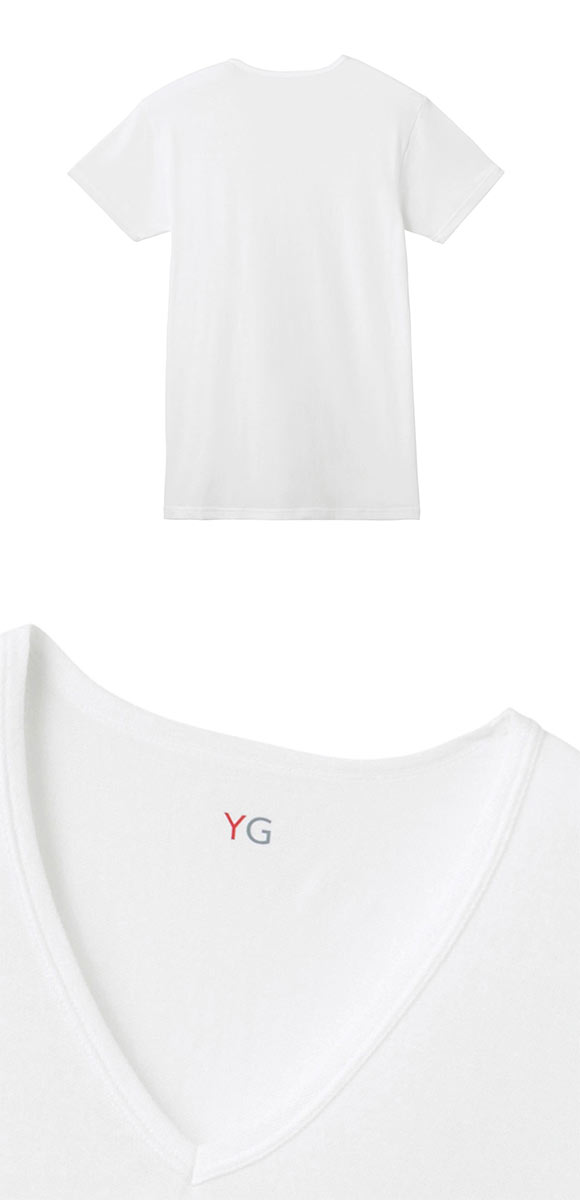 グンゼ YG ドライタッチ 鹿の子 Vネック Tシャツ 2枚セット メンズ インナー クール GUNZE ワイジー
