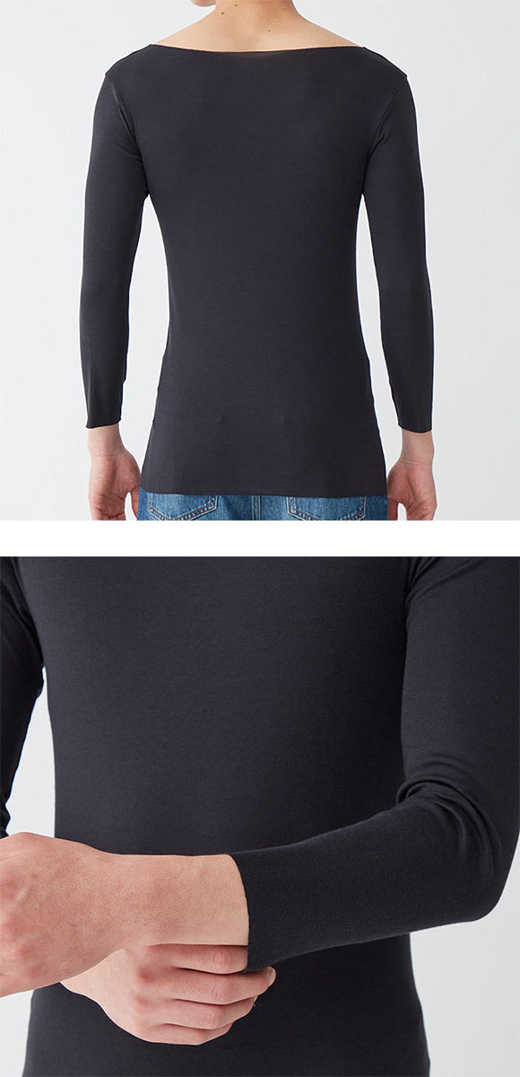 グンゼ GUNZE ワイジー YG インティー in.T ボートネック対応 8.5分袖 ロングスリーブシャツ メンズ 汗取りインナー 脇汗対策