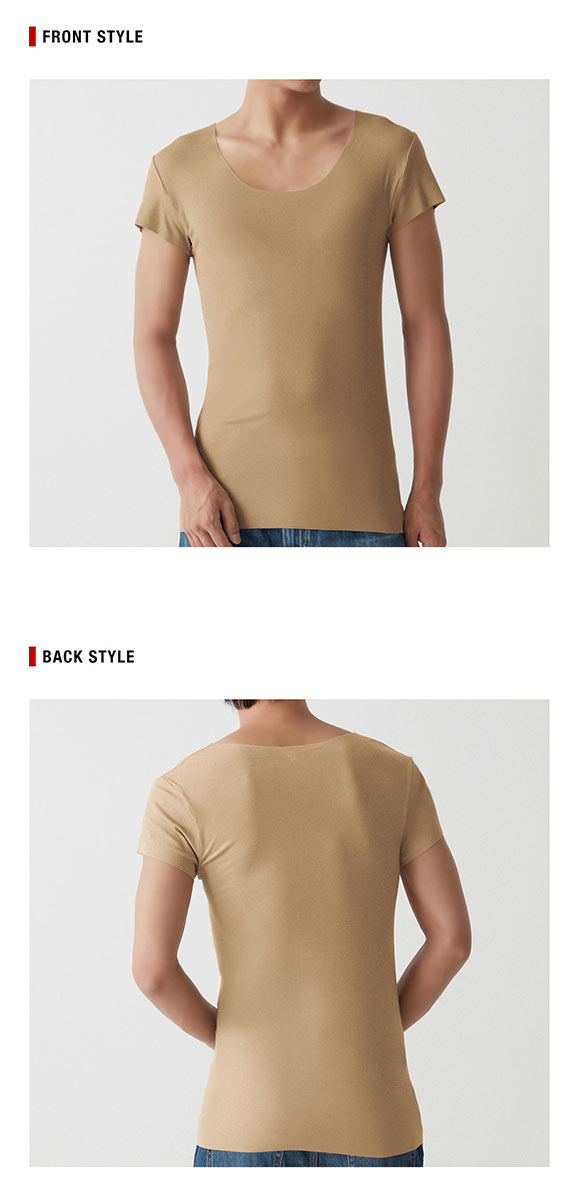 グンゼ GUNZE ワイジー YG カットオフ インティー in.T クルーネック 半袖 Tシャツ インナー 脇汗 汗取りパッド付き メンズ