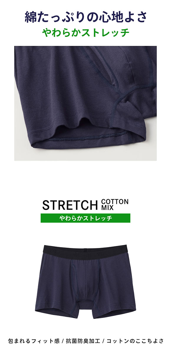 グンゼ YG コットンストレッチ ボクサーブリーフ 2枚セット メンズ 前あき GUNZE ワイジー