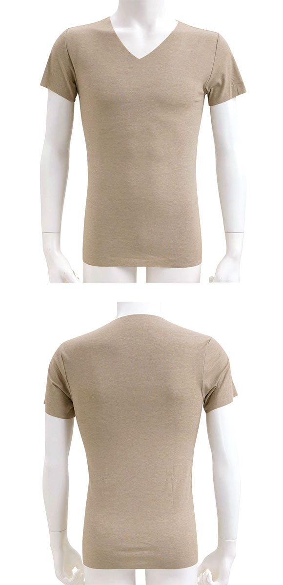 グンゼ YG カットオフ VネックTシャツ クールタイプ メンズ インナー COOL GUNZE ワイジー CUT OFF 大きいサイズ