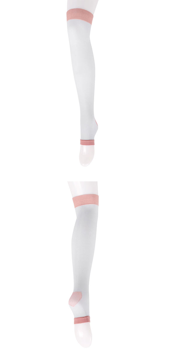 おやすみ着圧くつした オーバーニーソックス 履いて快眠 段階着圧 靴下 オープントゥ