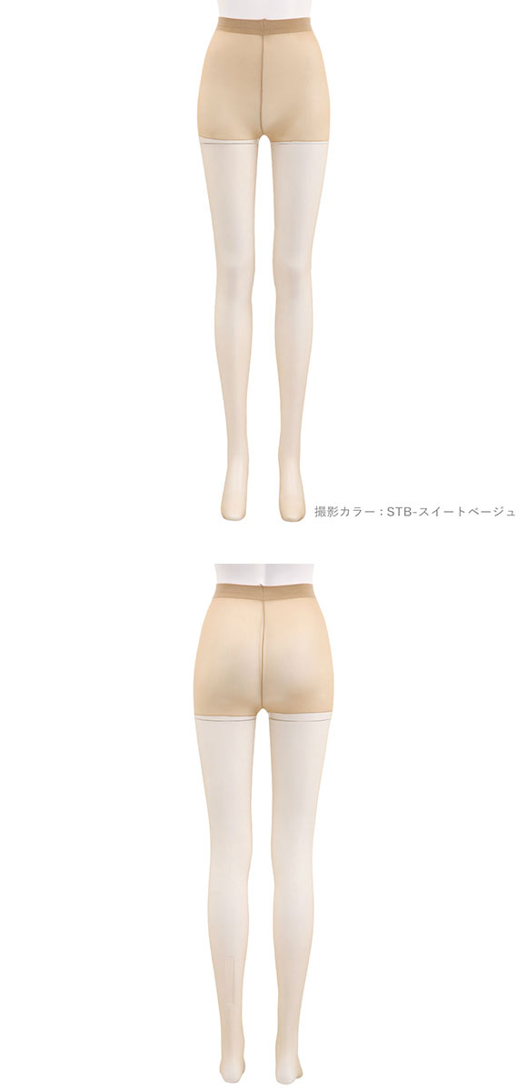 爽涼気分 ストッキング 3足組 パンティ部メッシュ 抗菌防臭 UVケア パンスト