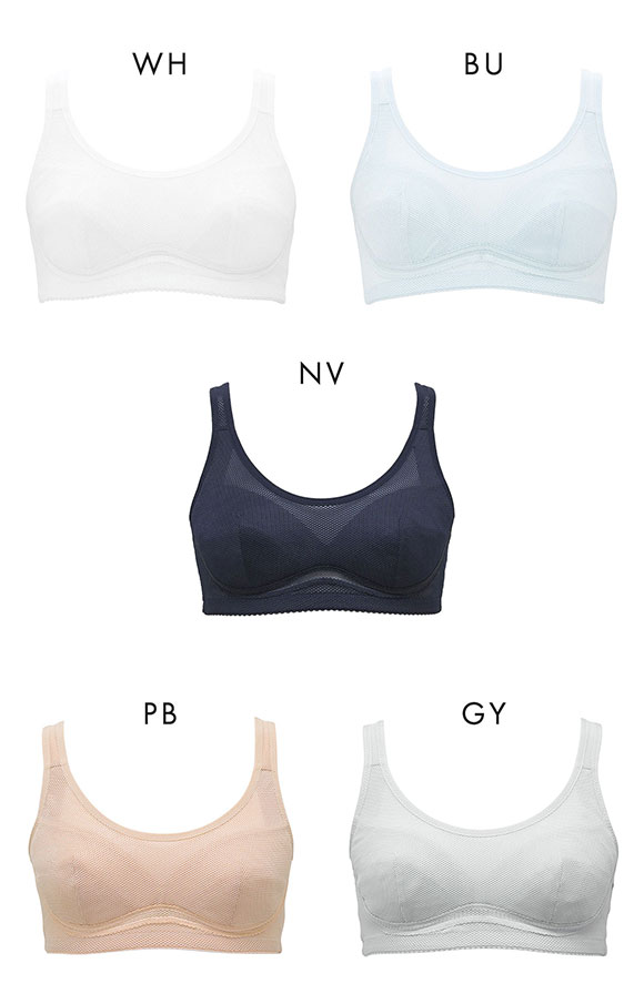 ルシアン LECIEN 部活ブラ さらさらスーッと ハーフトップ ブラジャー スポーツブラ S･M･L･LL ジュニア キッズ 単品