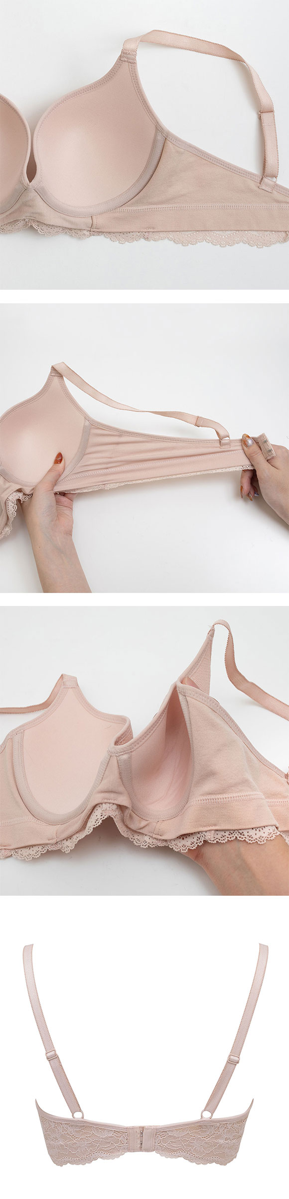 ルシアン LECIEN 肌フィット ブラジャ－ 楽ワイヤー 肌にとけこむフィット感 超ソフトワイヤー モールドブラ 単品