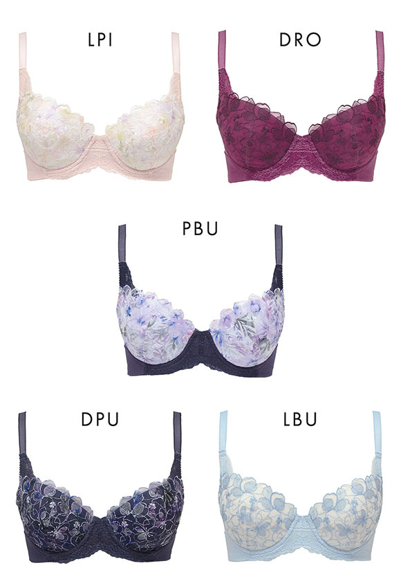 ルシアン キレイ魅せ 脇やせメイクブラ 3/4カップ ブラジャー E 大きいサイズ 脇肉 脇高 LECIEN