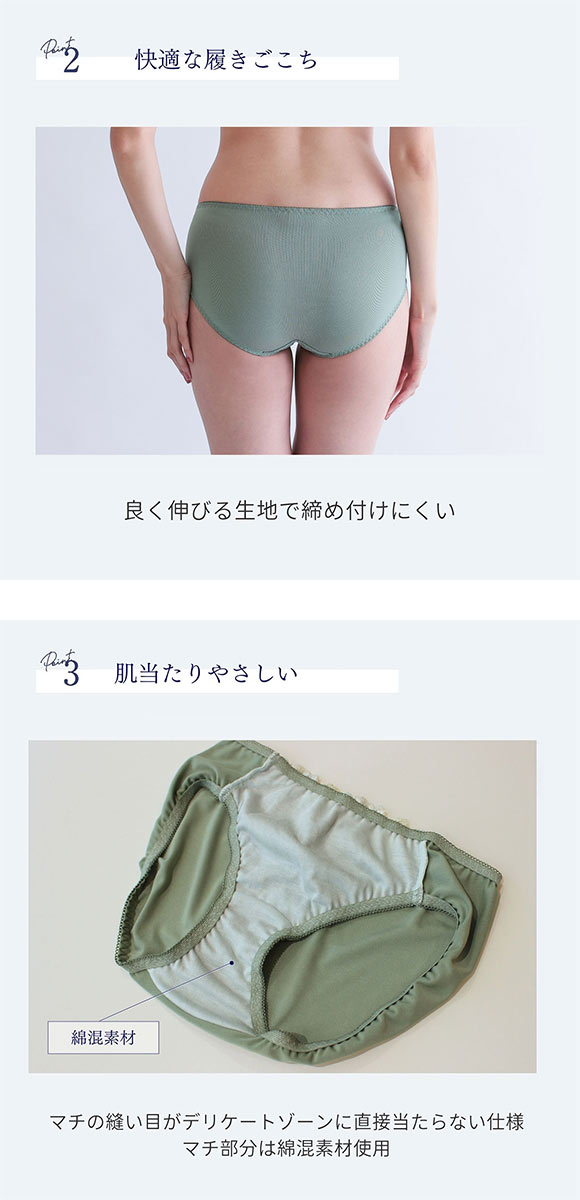 ルシアン 大きめバスト専用 コンパクト設計 ペアショーツ スタンダード M L LL 3L 大きいサイズ LECIEN