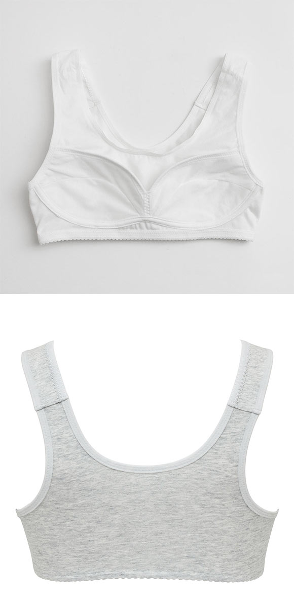 ルシアン はつブラ ハーフトップ 肌側綿100% ノンワイヤー ジュニア キッズ LECIEN