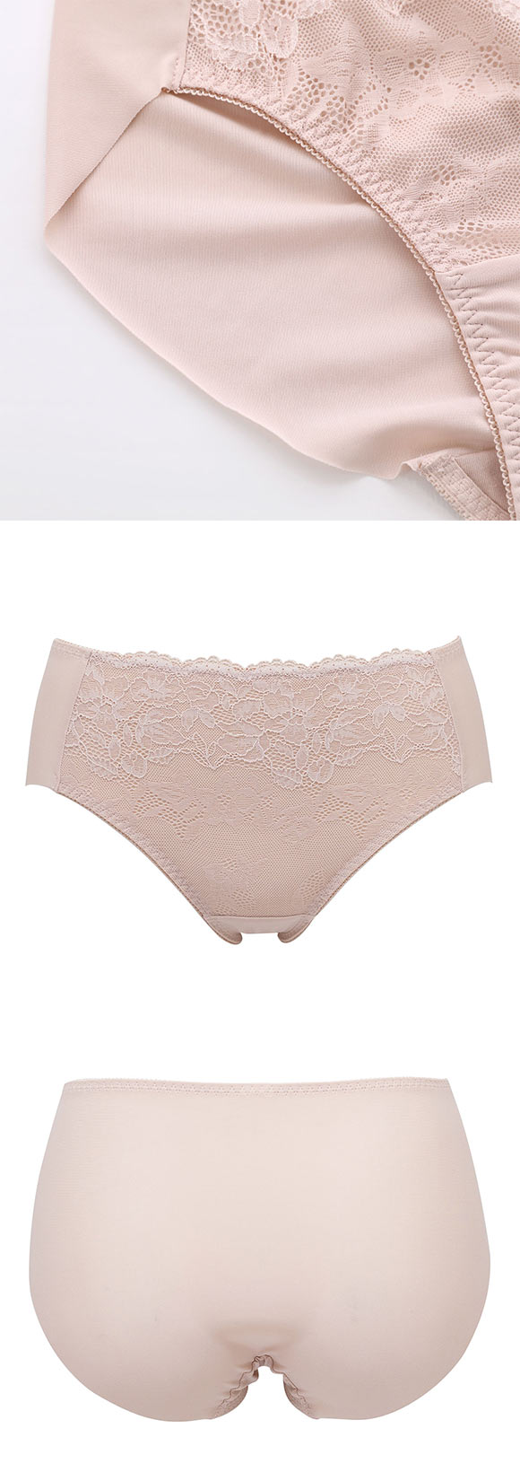 ルシアン LECIEN 肌フィット ショーツ はき込み深め スタンダード ノーマル 楽ワイヤー 肌にとけこむフィット感 M L LL 大きいサイズ