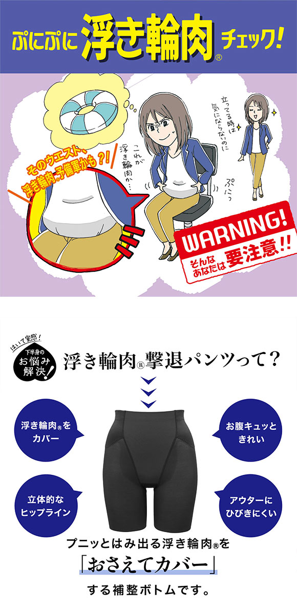 ルシアン LECIEN はいて実感 下半身のお悩み解決 浮き輪肉撃退 ガードル パンツ M･L･LL ロング丈 補正下着 ソフト