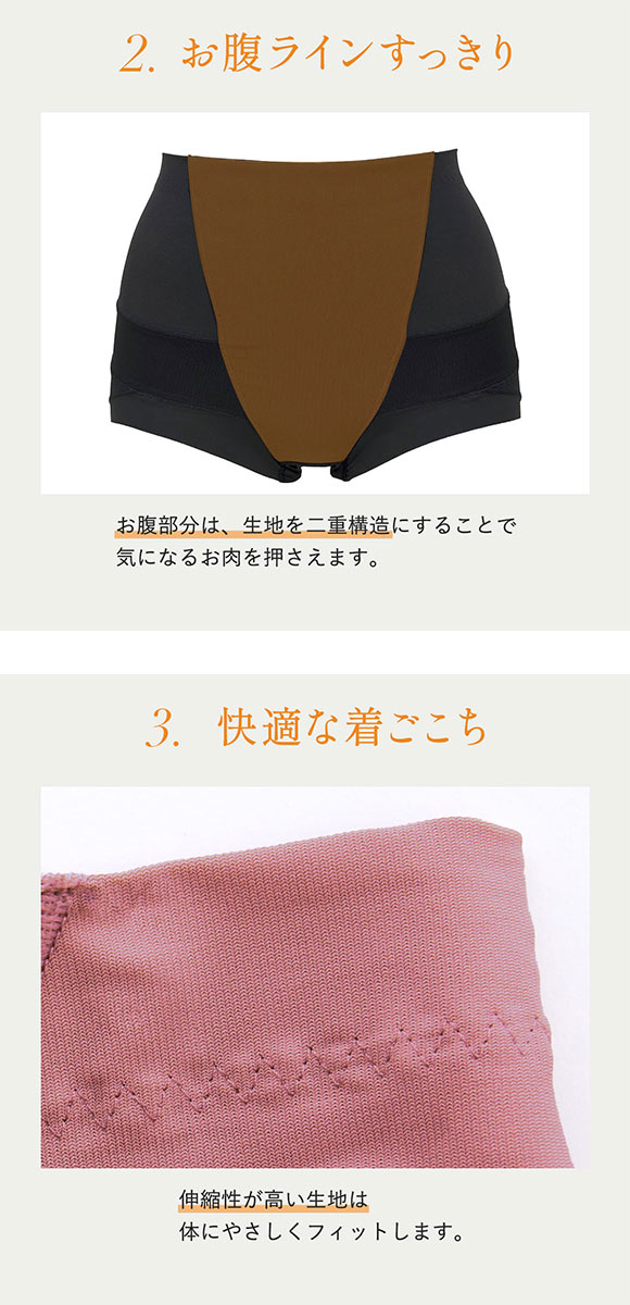 ルシアン LECIEN はいて実感 下半身のお悩み解決 骨盤パンツ ガードル ショート 補正下着 ソフト M･L･LL