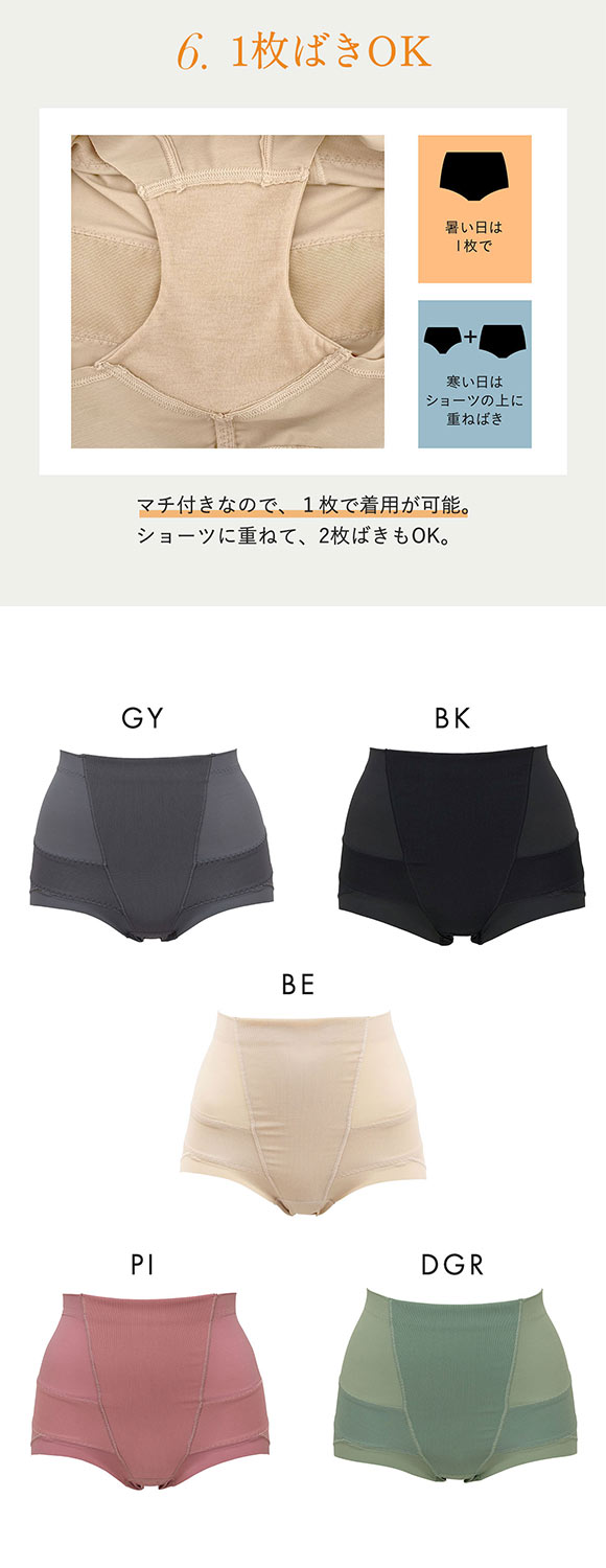 ルシアン LECIEN はいて実感 下半身のお悩み解決 骨盤パンツ ガードル ショート 補正下着 ソフト M･L･LL