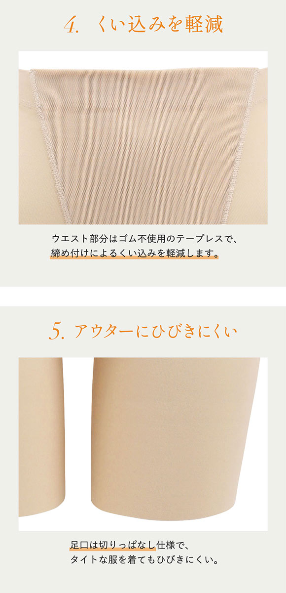 ルシアン LECIEN はいて実感 下半身のお悩み解決 骨盤パンツ ガードル セミロング 補正下着 ソフト 骨盤 引き締め M･L･LL