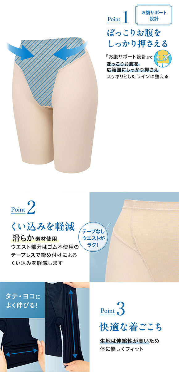 ルシアン アンチェンジ 小腹押さえパンツ ガードル ロング丈 補正下着 LECIEN