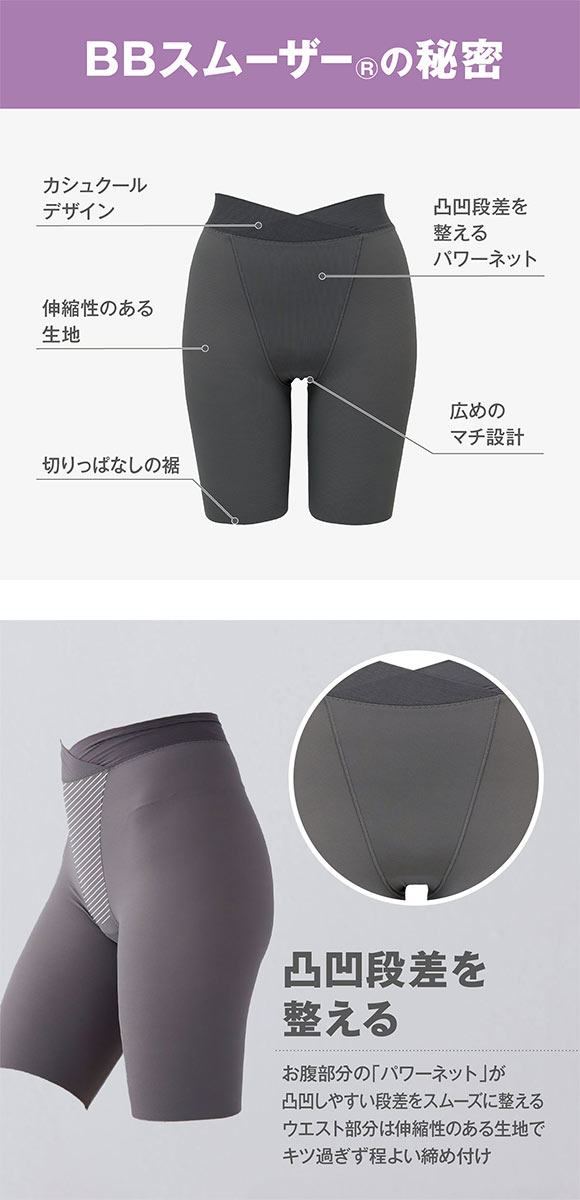 ルシアン LECIEN BBスムーザー ガードル ロング丈 補正下着 M L LL