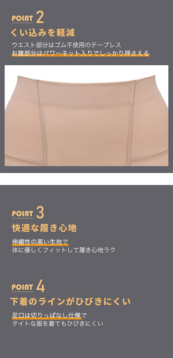 ルシアン はいて実感 下半身のお悩み解決 骨盤パンツ ガードル ショート 補正下着 ソフト 骨盤サポート M･L･LL LECIEN