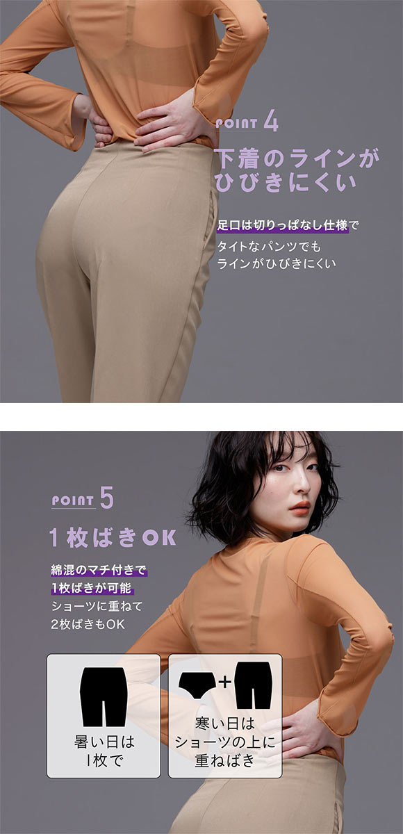 ルシアン はいて実感 下半身のお悩み解決 浮き輪肉撃退 ガードル パンツ M･L･LL ロング丈 補正下着 ソフト LECIEN