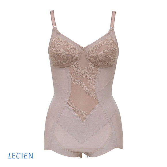 ルシアン LECIEN ボディスーツ 綿混素材 補正下着 ヒップアップ お腹引き締め M L LL 単品