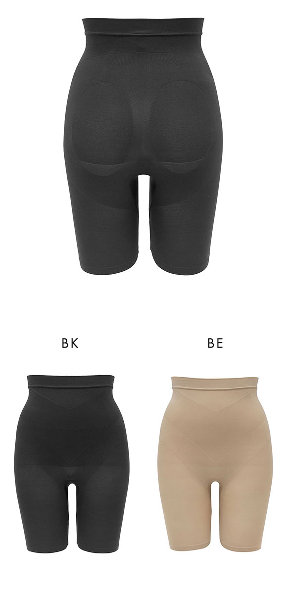 ルシアン LECIEN PowerShape ハイウエストボトム 細くみせるインナー BodyLiner 5分丈 M L LL 成型