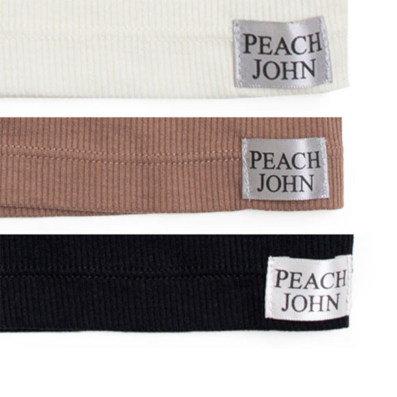 ルシアン PEACH JOHN×LECIEN カップ付きクロップドキャミ リブインナー NEW BASICタイプ LECIEN ティーン ピーチジョン PJコラボ