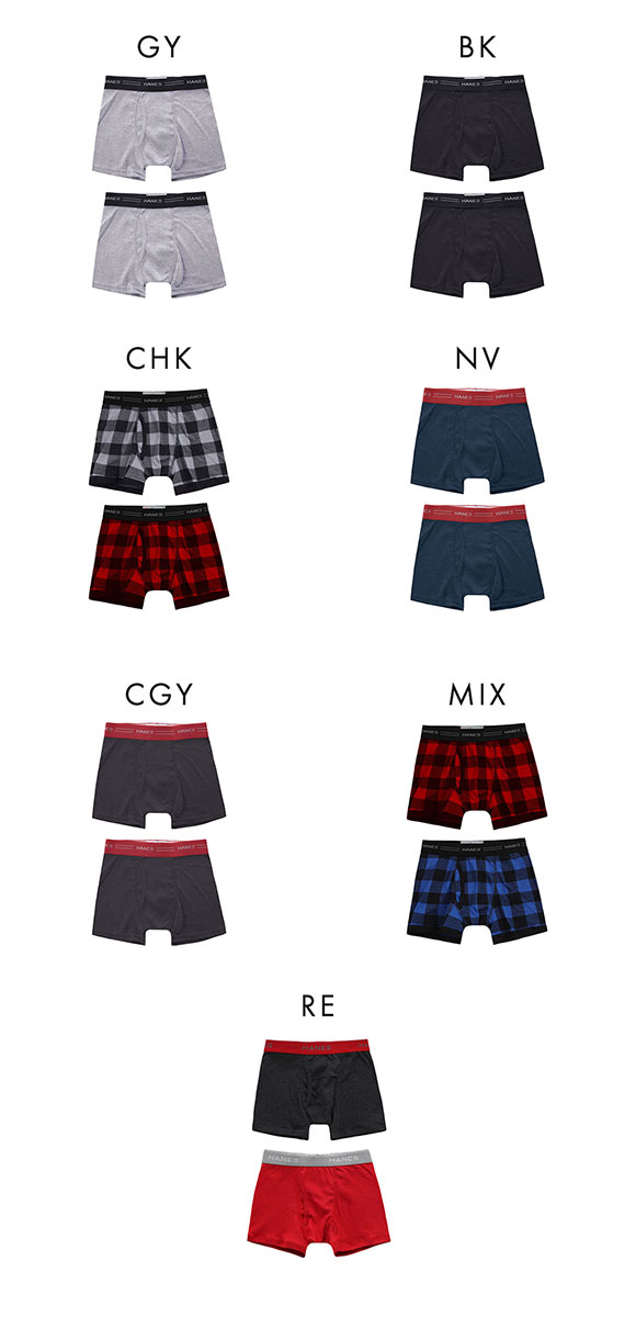 ヘインズ Hanes 2P ボーイズ ボクサーブリーフ 2枚組 キッズ ジュニア 男の子 男児 HB6EZ702