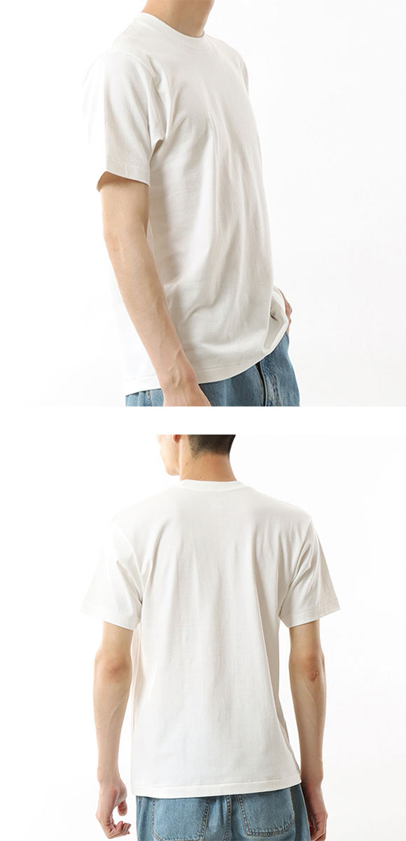 ヘインズ Hanes SHIRO クルーネックTシャツ メンズ インナー 半袖 白T HM1-X201 HM1-D201