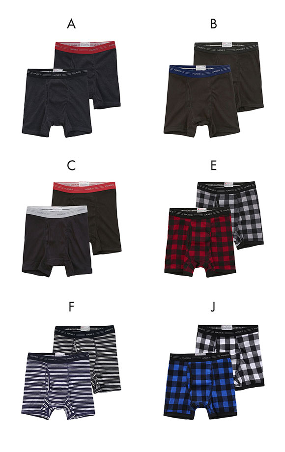 ヘインズ Hanes Global Line ボクサーブリーフ 2枚セット HM6EG701