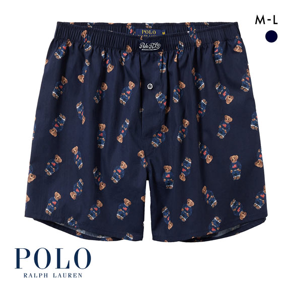 ポロ ラルフ ローレン Core Flag Sweater Bear Woven Boxer トランクス 前あき メンズ アンダーウェア POLO RALPH LAUREN