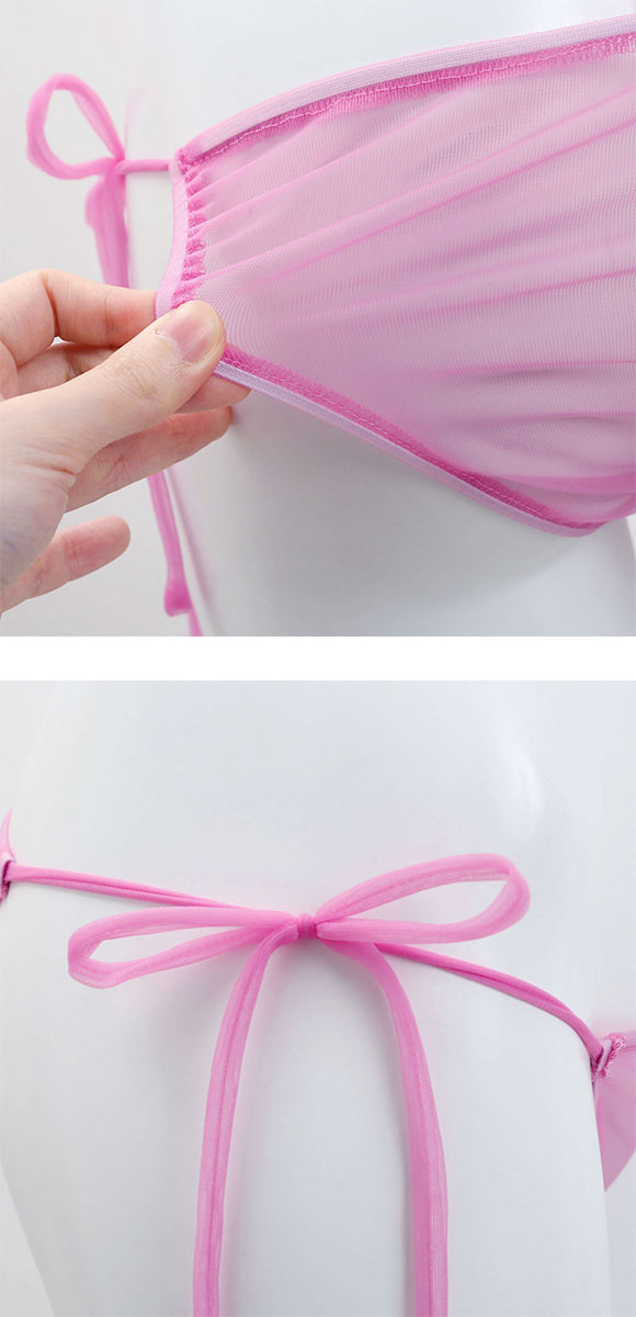 (ファニィ)FANY サイドリボン 紐パン ショーツ 単品 シースルー