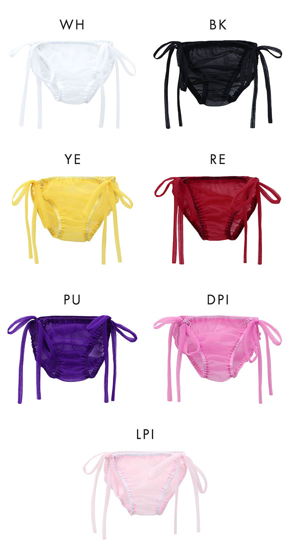 (ファニィ)FANY サイドリボン 紐パン ショーツ 単品 シースルー