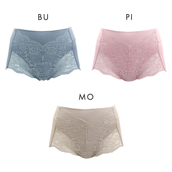 とろける肌ここち おなかサポート ショーツ はき込み深め フロントレース 単品